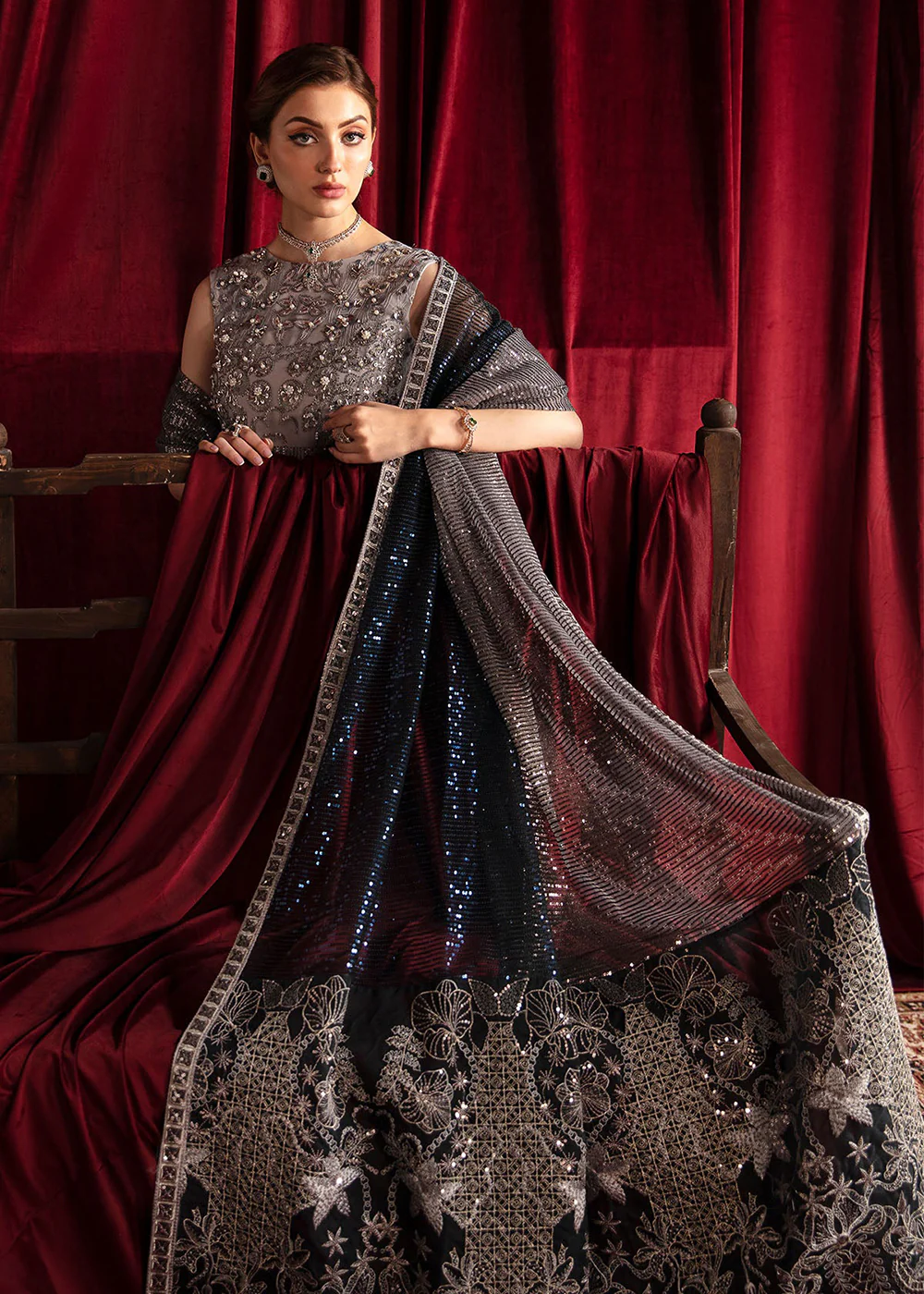 Elanora Embroidered Formals' 24 by Nureh | STARRY NIGHTS - Image 10