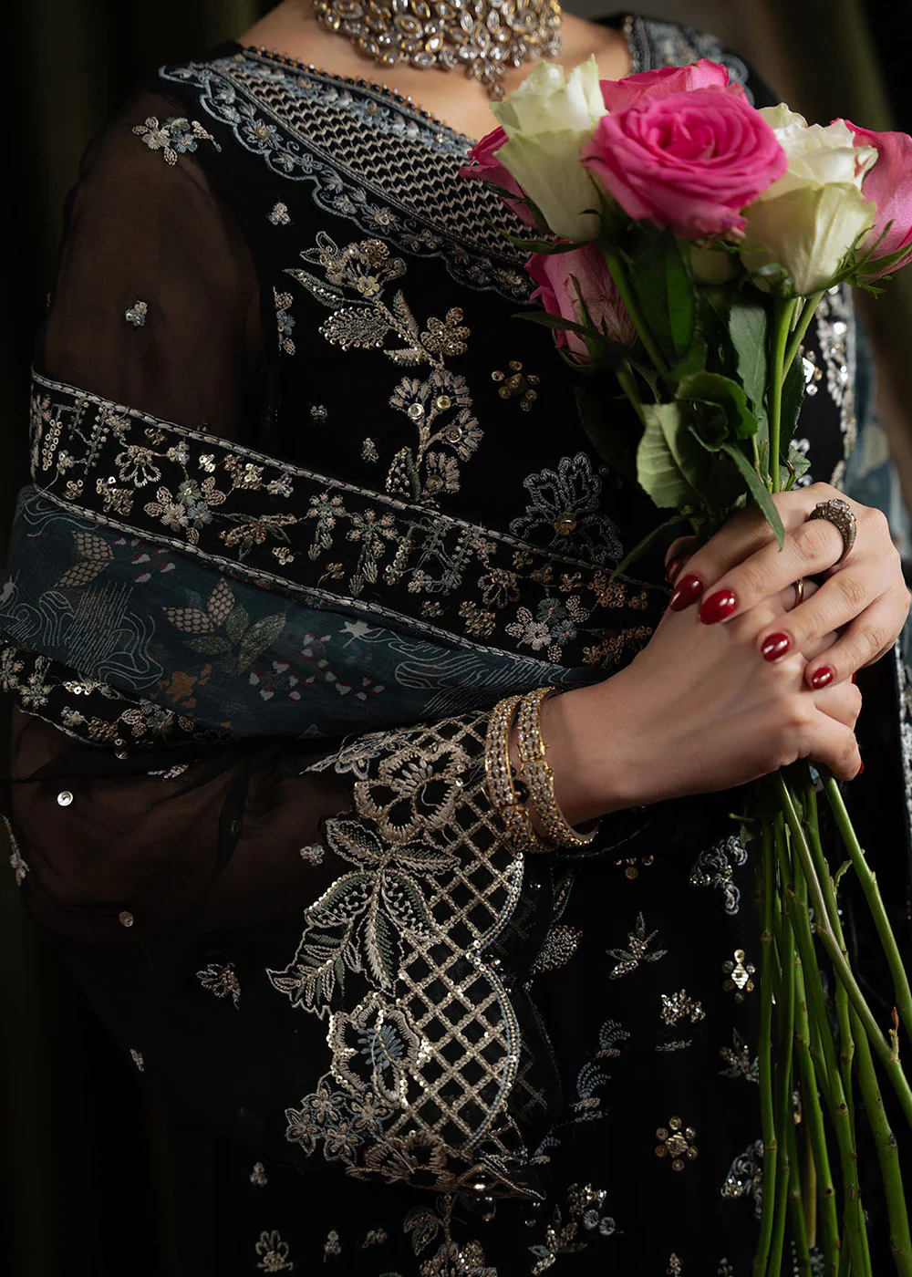 Elanora Embroidered Formals '25 by Nureh | NEL-75 - Image 5