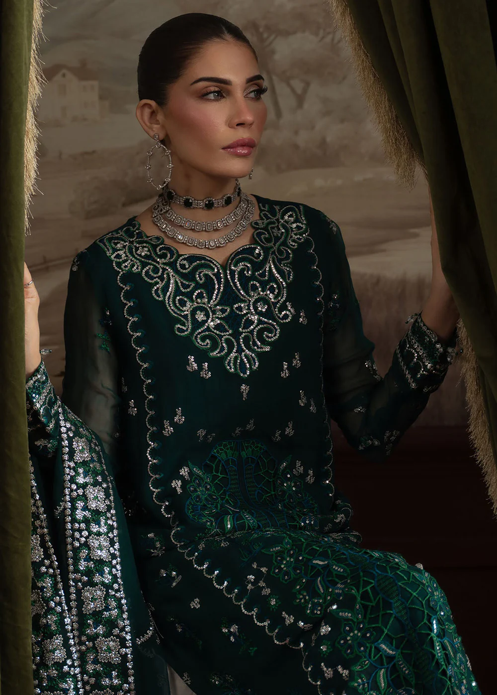Elanora Embroidered Formals '25 by Nureh | NEL-77 - Image 4