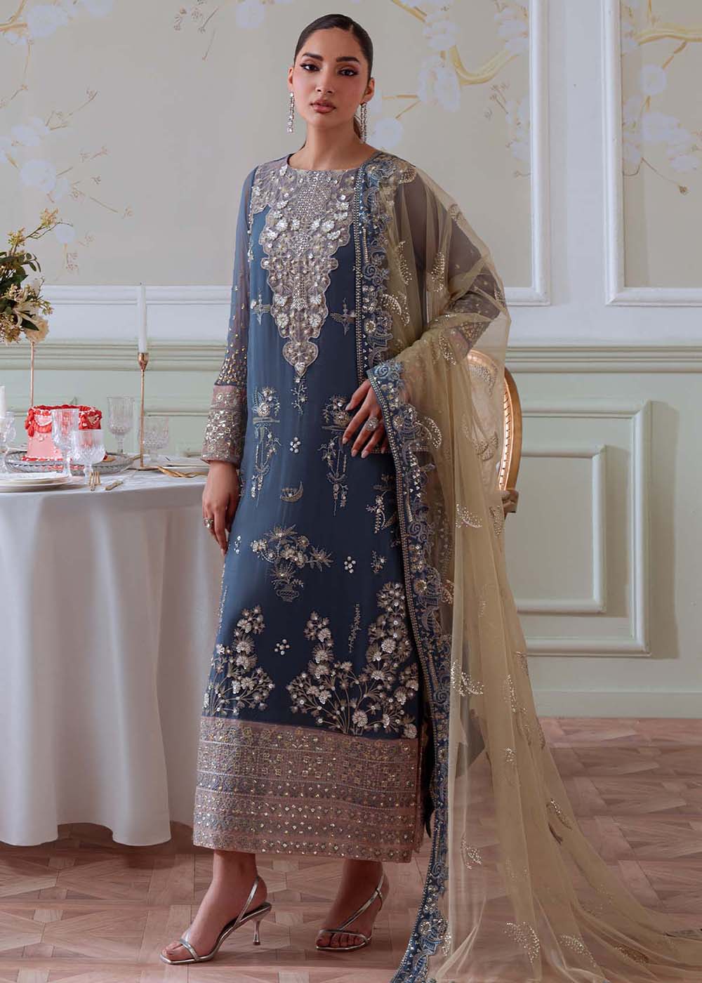Elanora Embroidered Formals '25 by Nureh | NEL-82