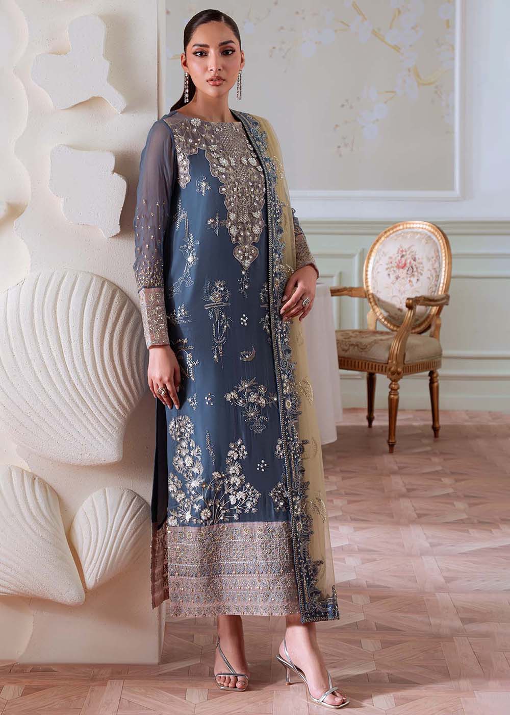 Elanora Embroidered Formals '25 by Nureh | NEL-82 - Image 7