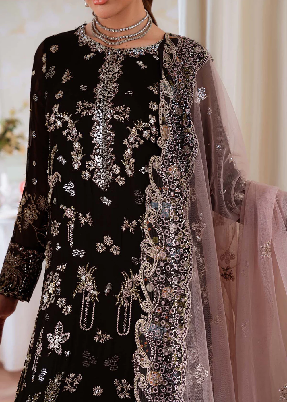 Elanora Embroidered Formals '25 by Nureh | NEL-83 - Image 5