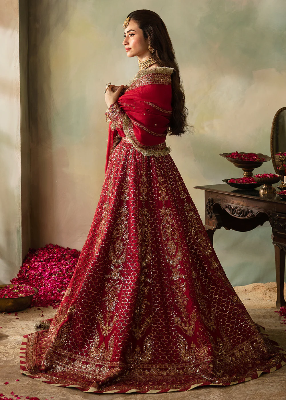Elena Wedding Collection '24 by Saad Shaikh | Cerise - Image 3