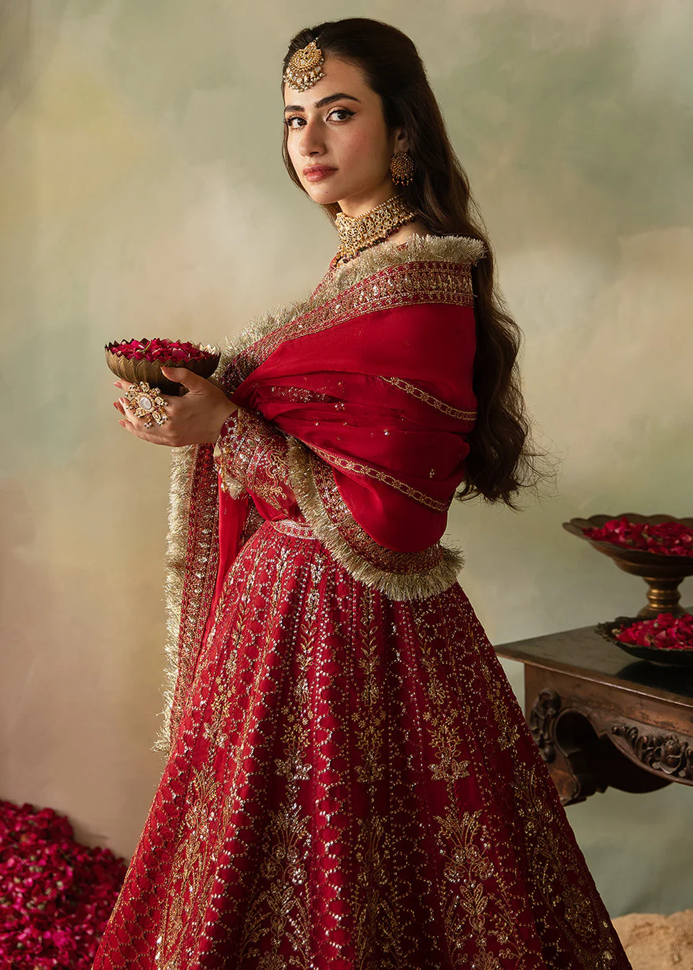 Elena Wedding Collection '24 by Saad Shaikh | Cerise - Image 4