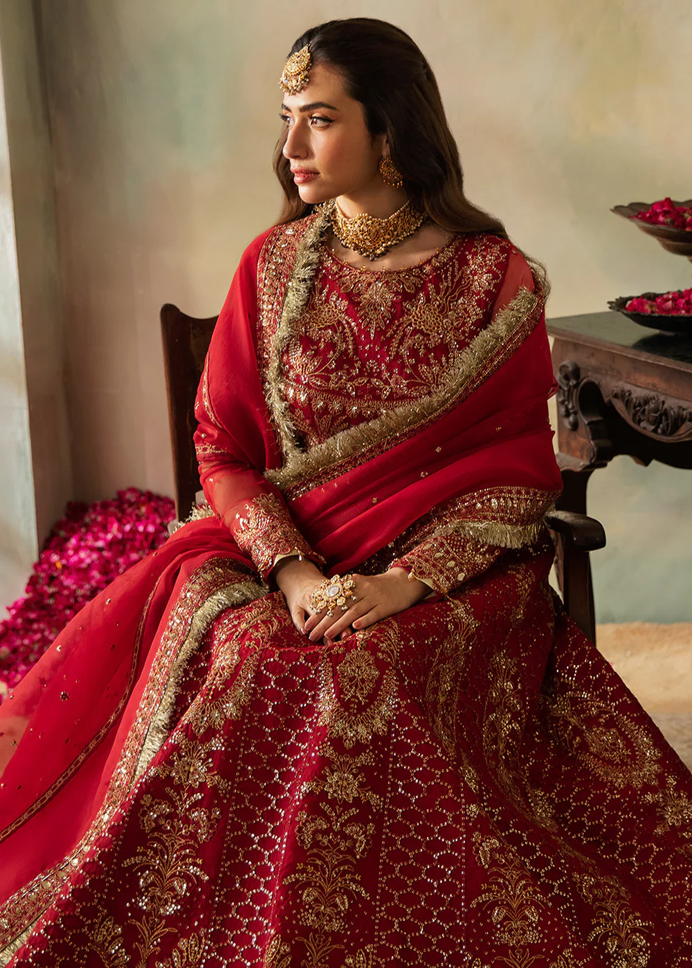 Elena Wedding Collection '24 by Saad Shaikh | Cerise - Image 7