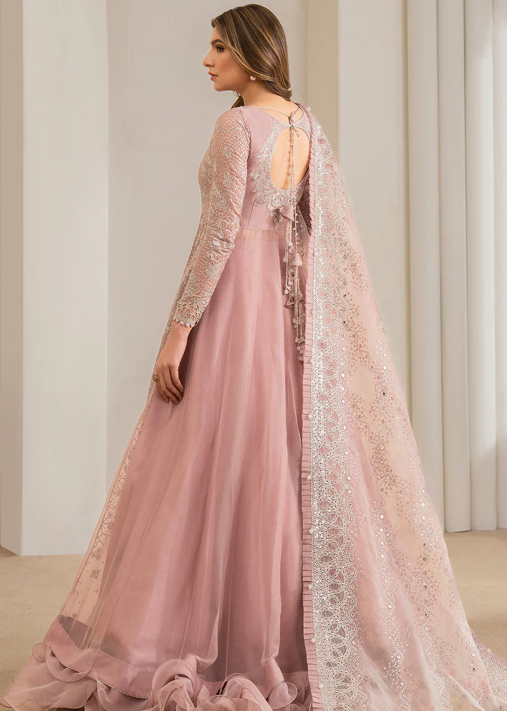 Embroidered Chiffon Wedding Formals '24 by Jazmin | UC-3024 - Image 3