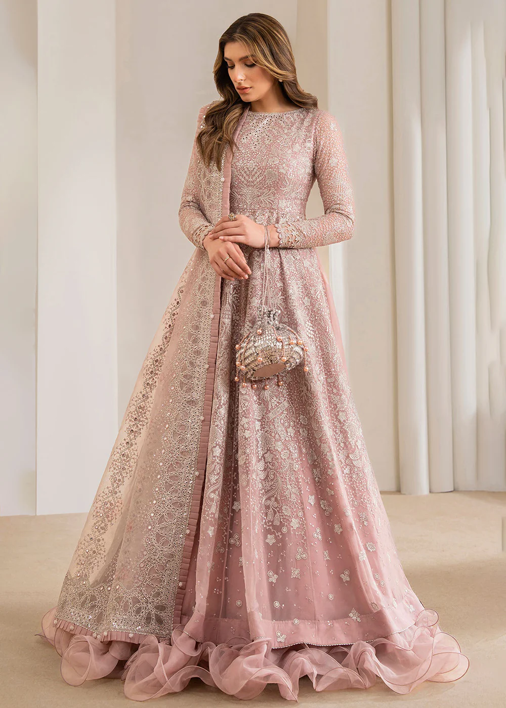 Embroidered Chiffon Wedding Formals '24 by Jazmin | UC-3024 - Image 5