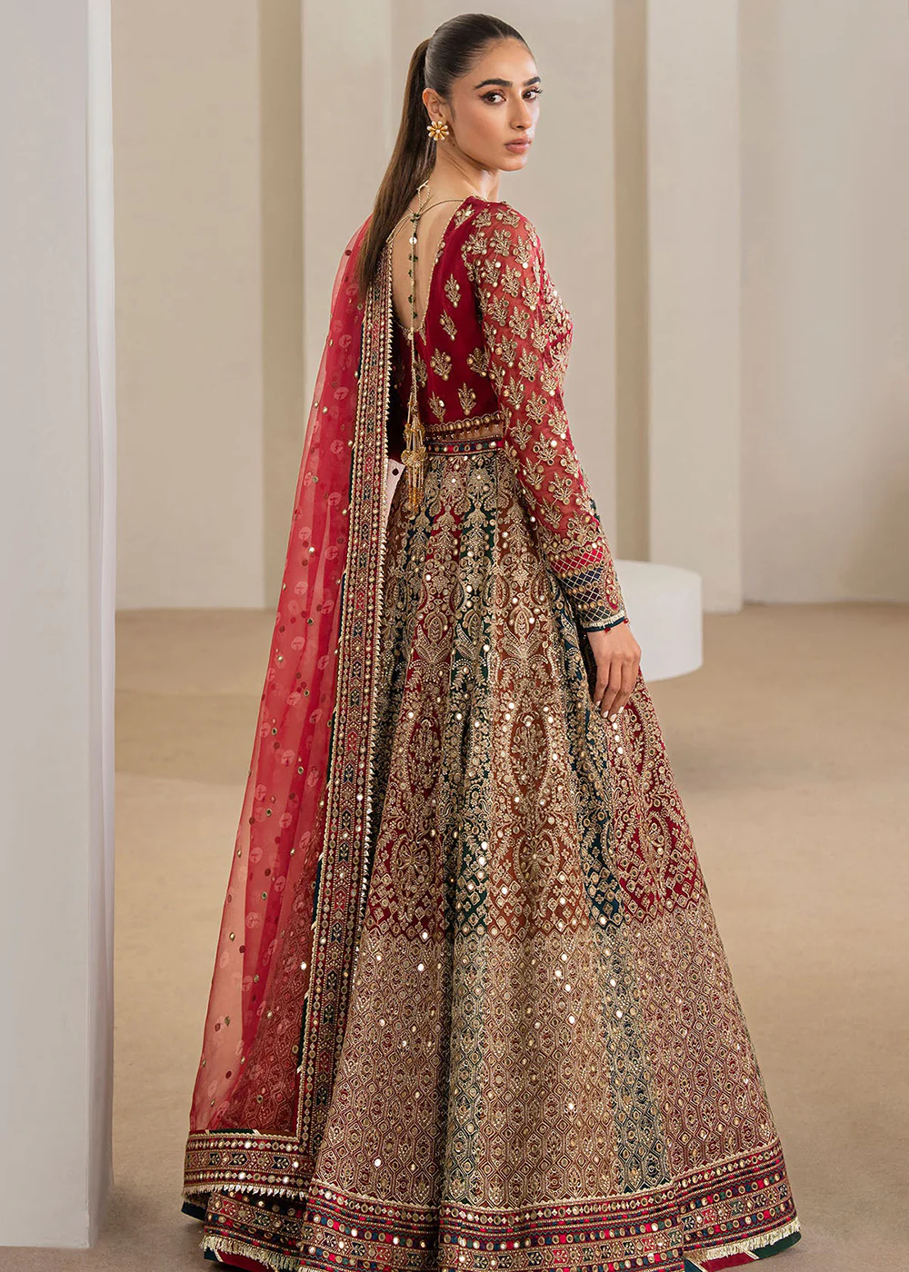 Embroidered Chiffon Wedding Formals '24 by Jazmin | UC-3025 - Image 3