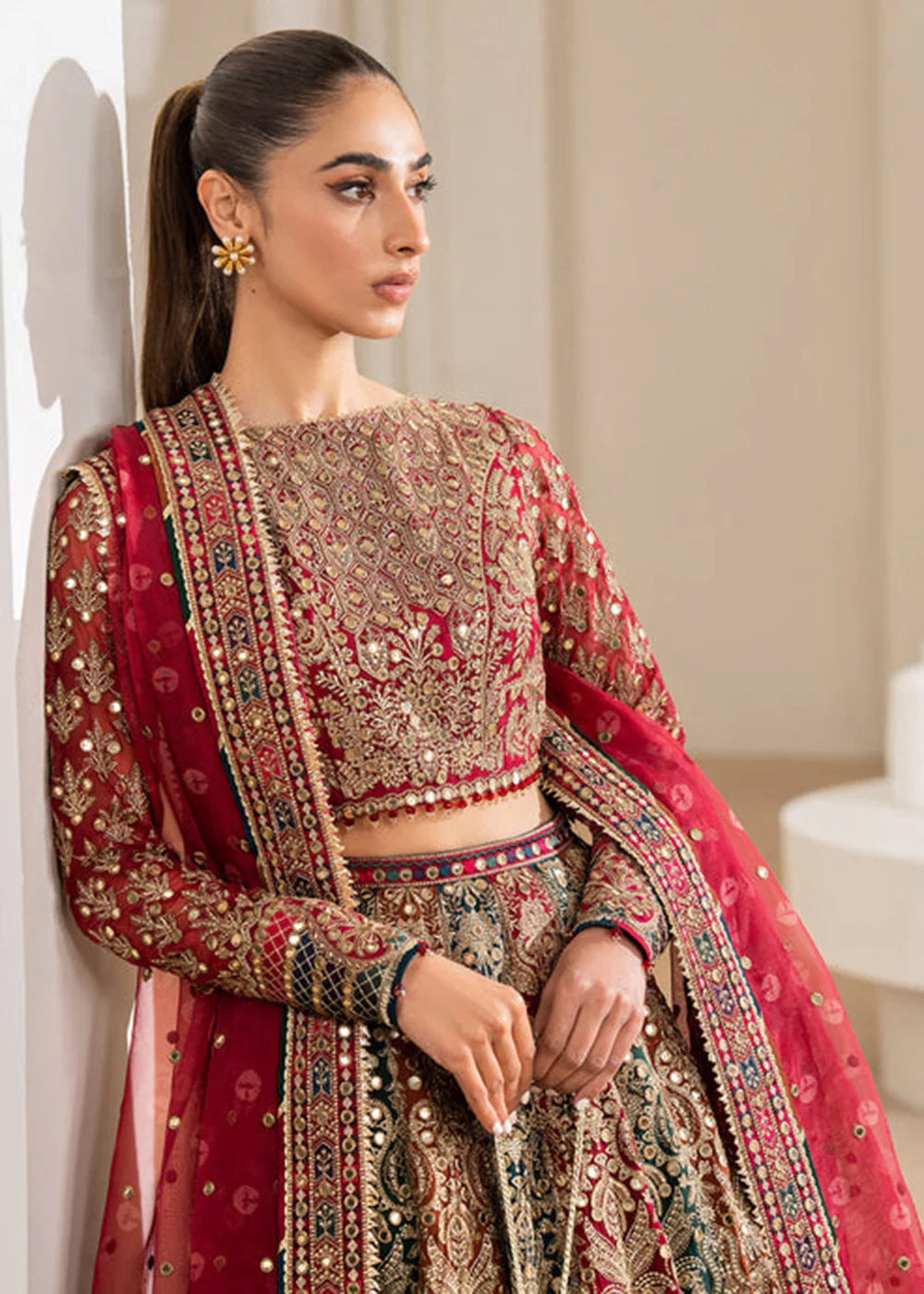 Embroidered Chiffon Wedding Formals '24 by Jazmin | UC-3025 - Image 5