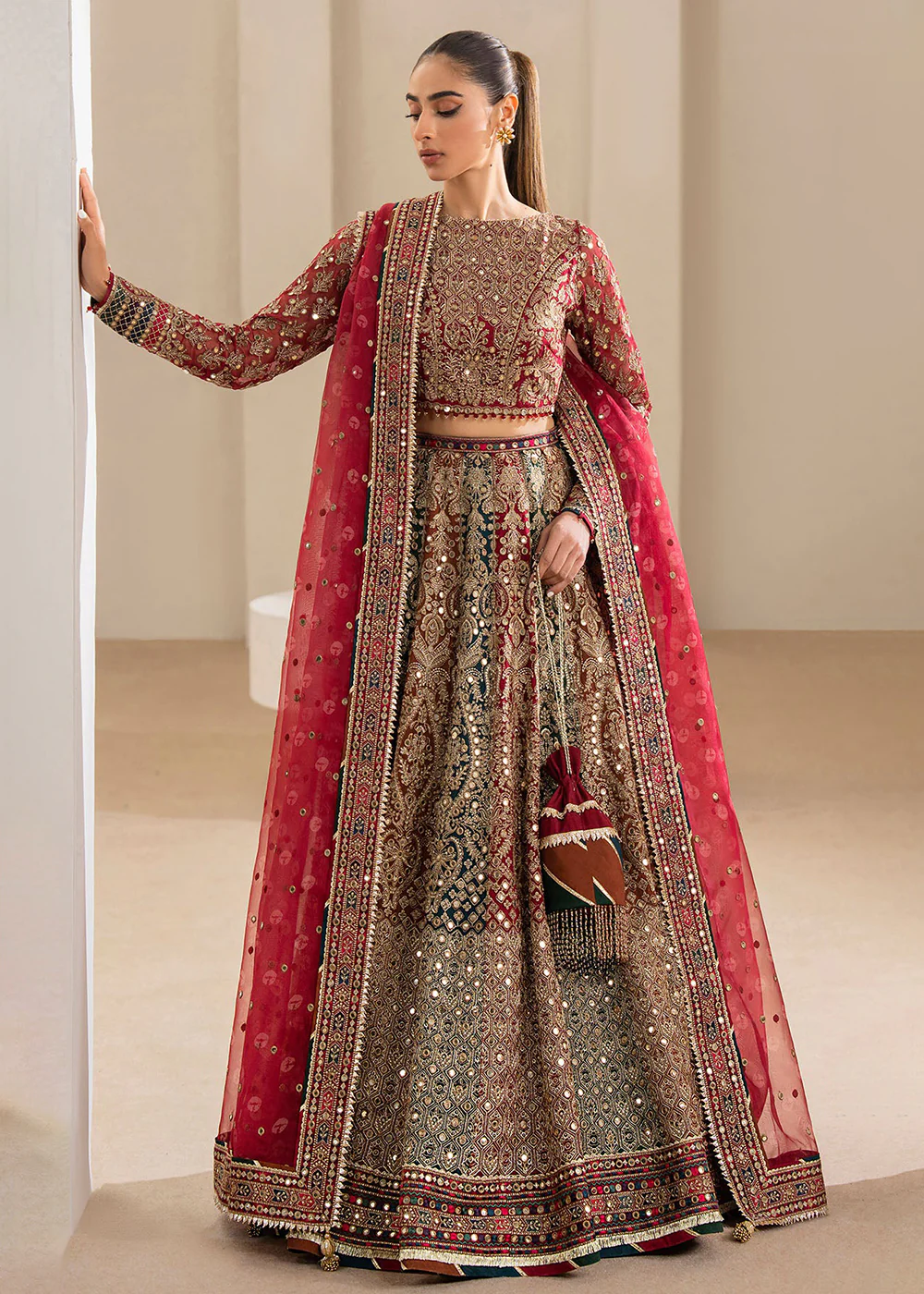 Embroidered Chiffon Wedding Formals '24 by Jazmin | UC-3025 - Image 7