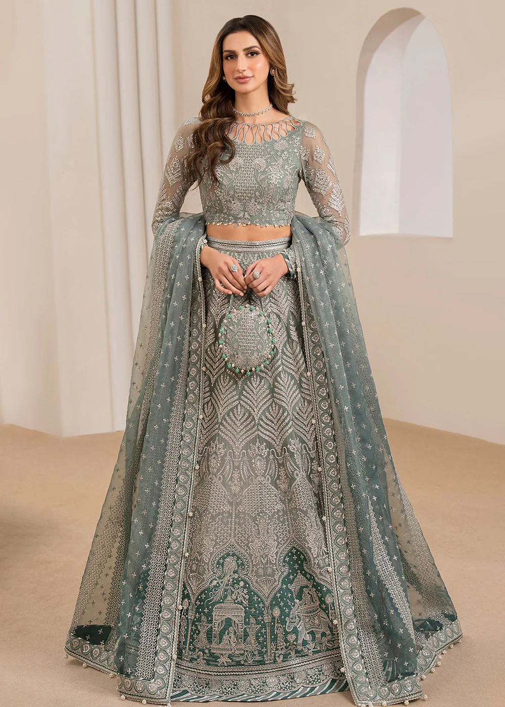 Embroidered Chiffon Wedding Formals '24 by Jazmin | UC-3026