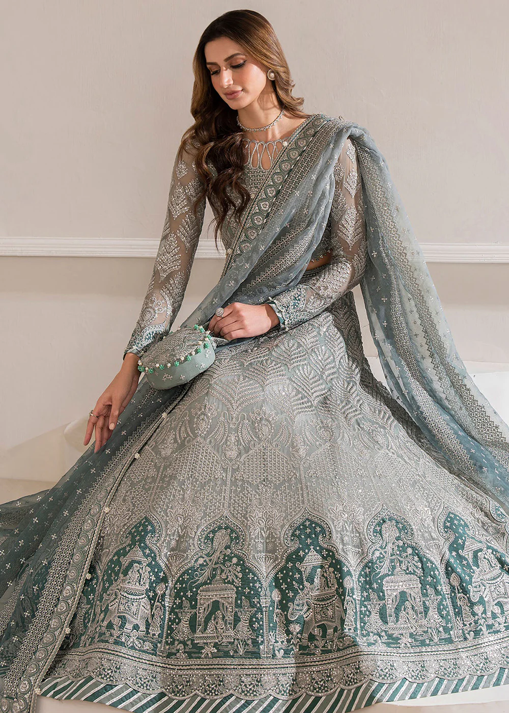 Embroidered Chiffon Wedding Formals '24 by Jazmin | UC-3026 - Image 4
