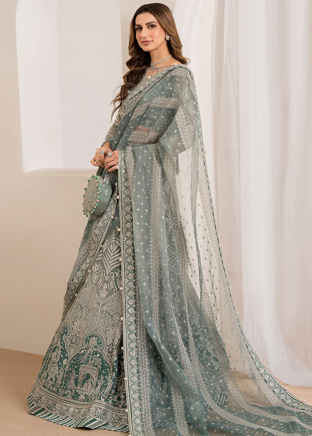 Embroidered Chiffon Wedding Formals '24 by Jazmin | UC-3026 - Image 5