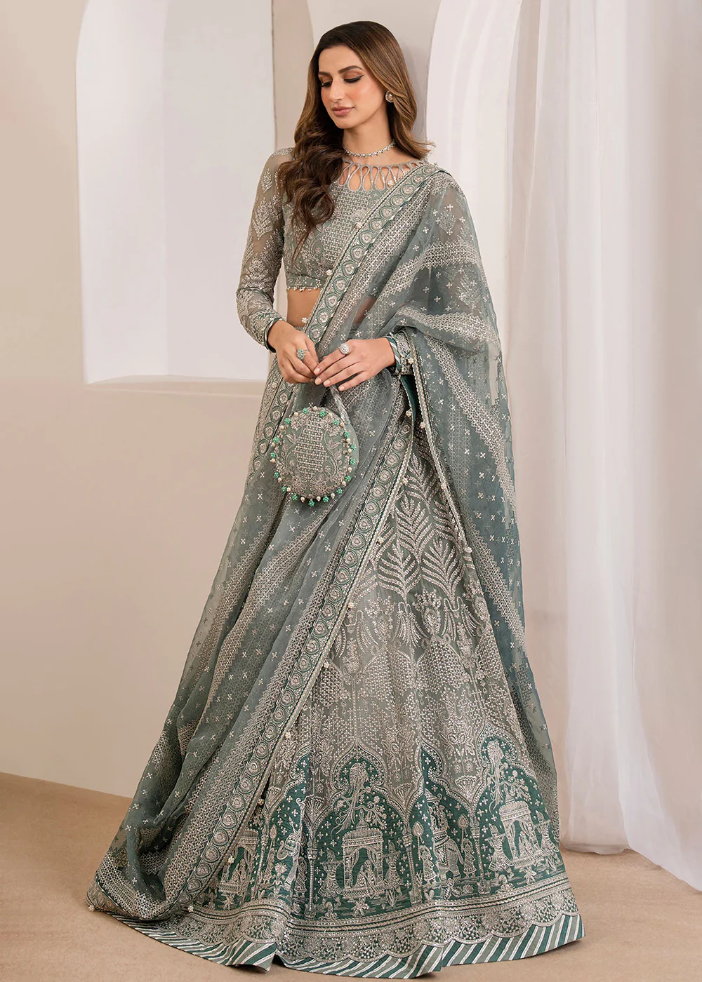 Embroidered Chiffon Wedding Formals '24 by Jazmin | UC-3026 - Image 6