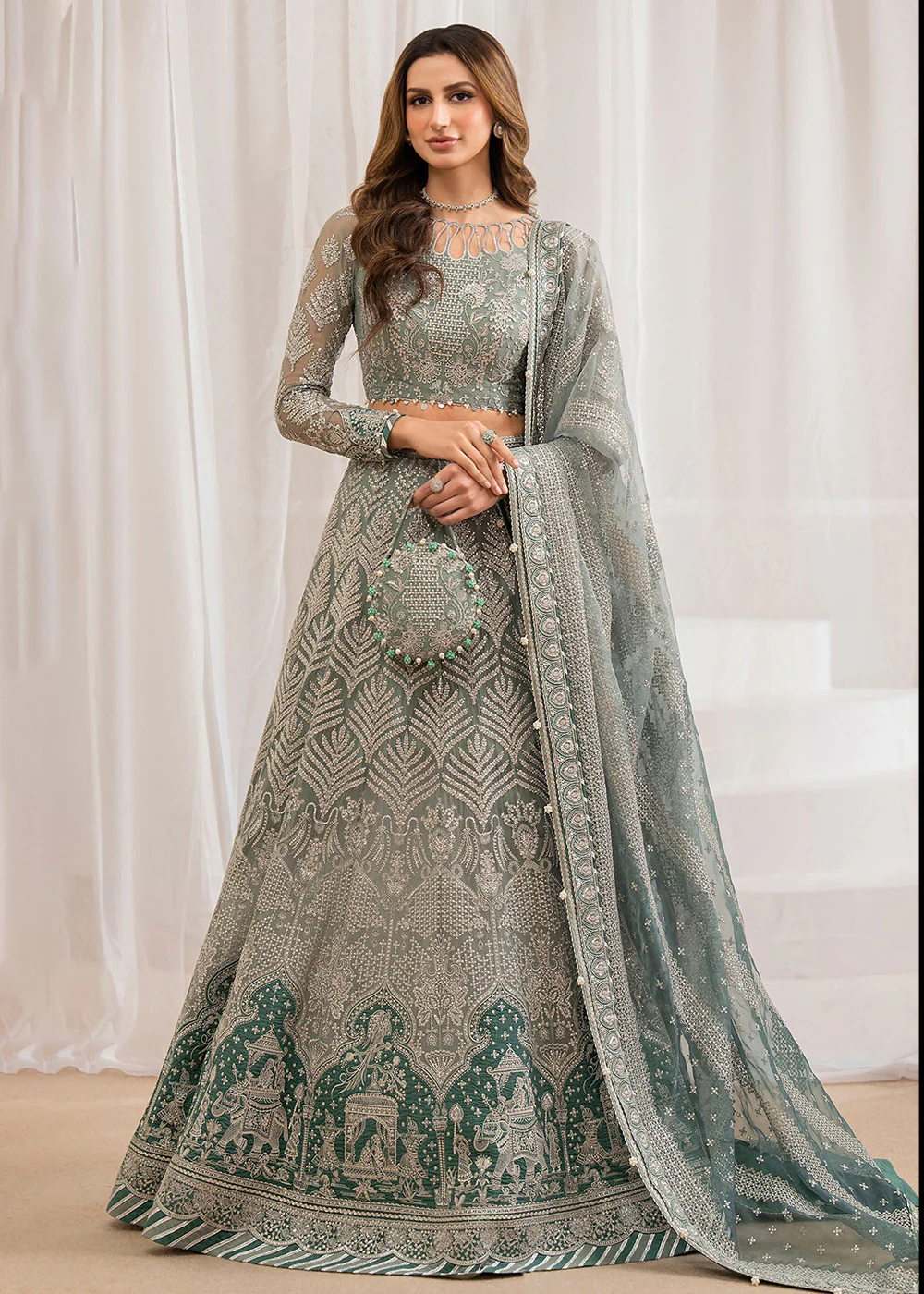 Embroidered Chiffon Wedding Formals '24 by Jazmin | UC-3026 - Image 7