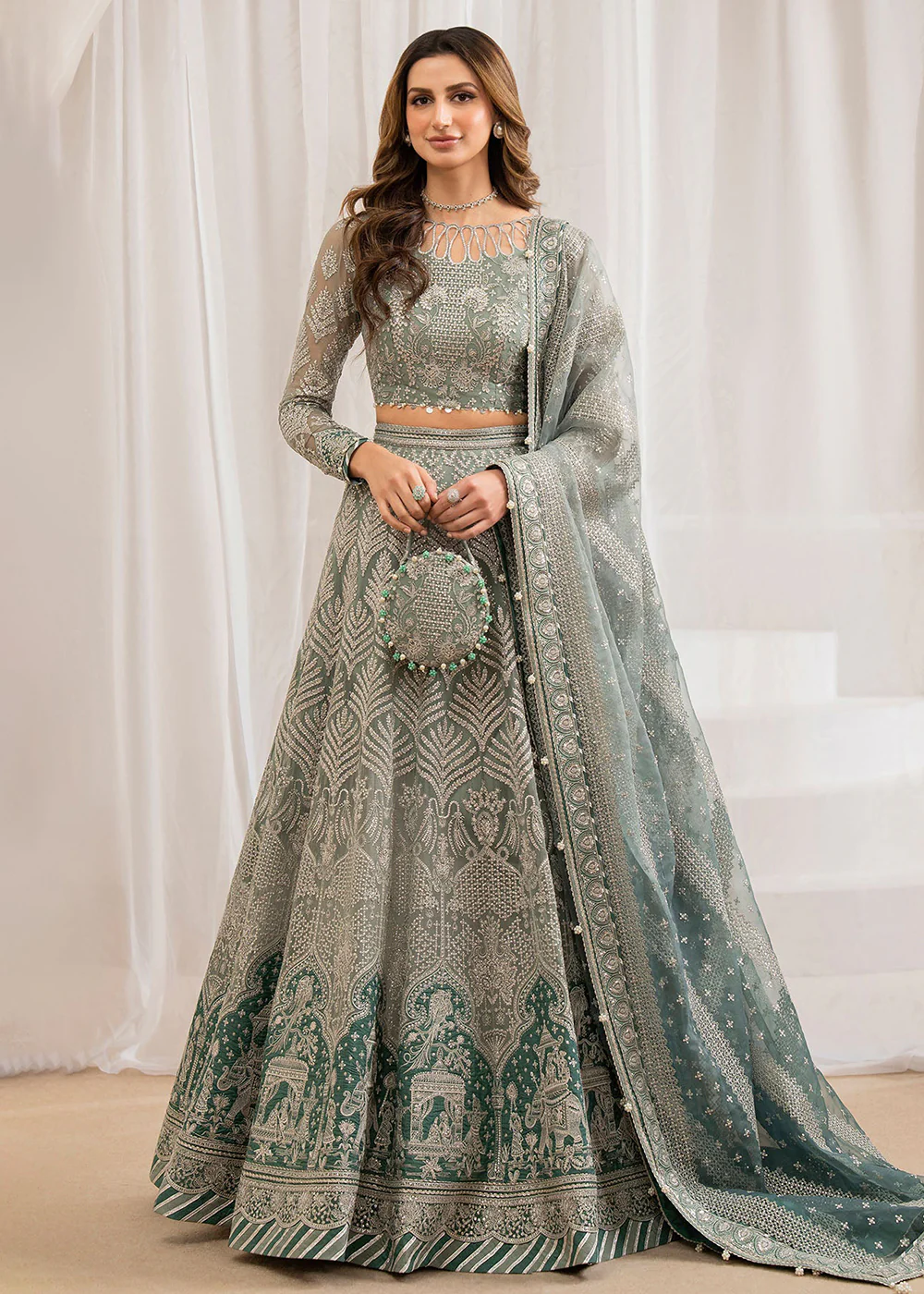 Embroidered Chiffon Wedding Formals '24 by Jazmin | UC-3026 - Image 8