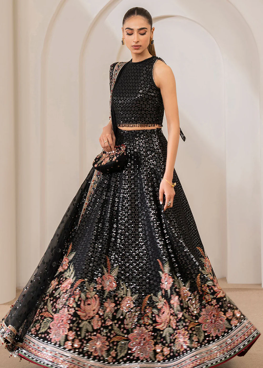 Embroidered Chiffon Wedding Formals '24 by Jazmin | UC-3029 - Image 4