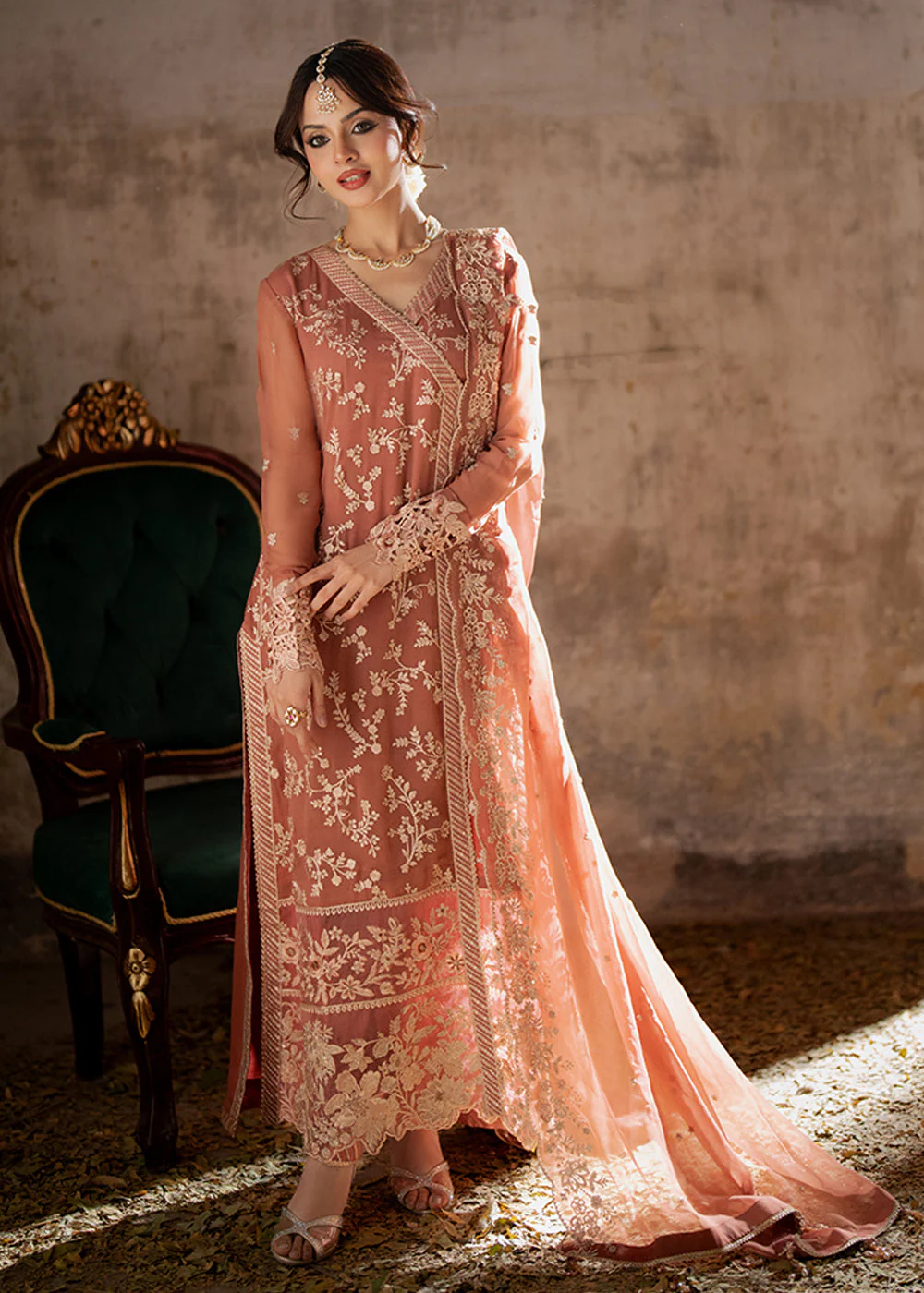 Ensembles Embroidered Formals '25 by Azure | Dusky Bloom - Image 6