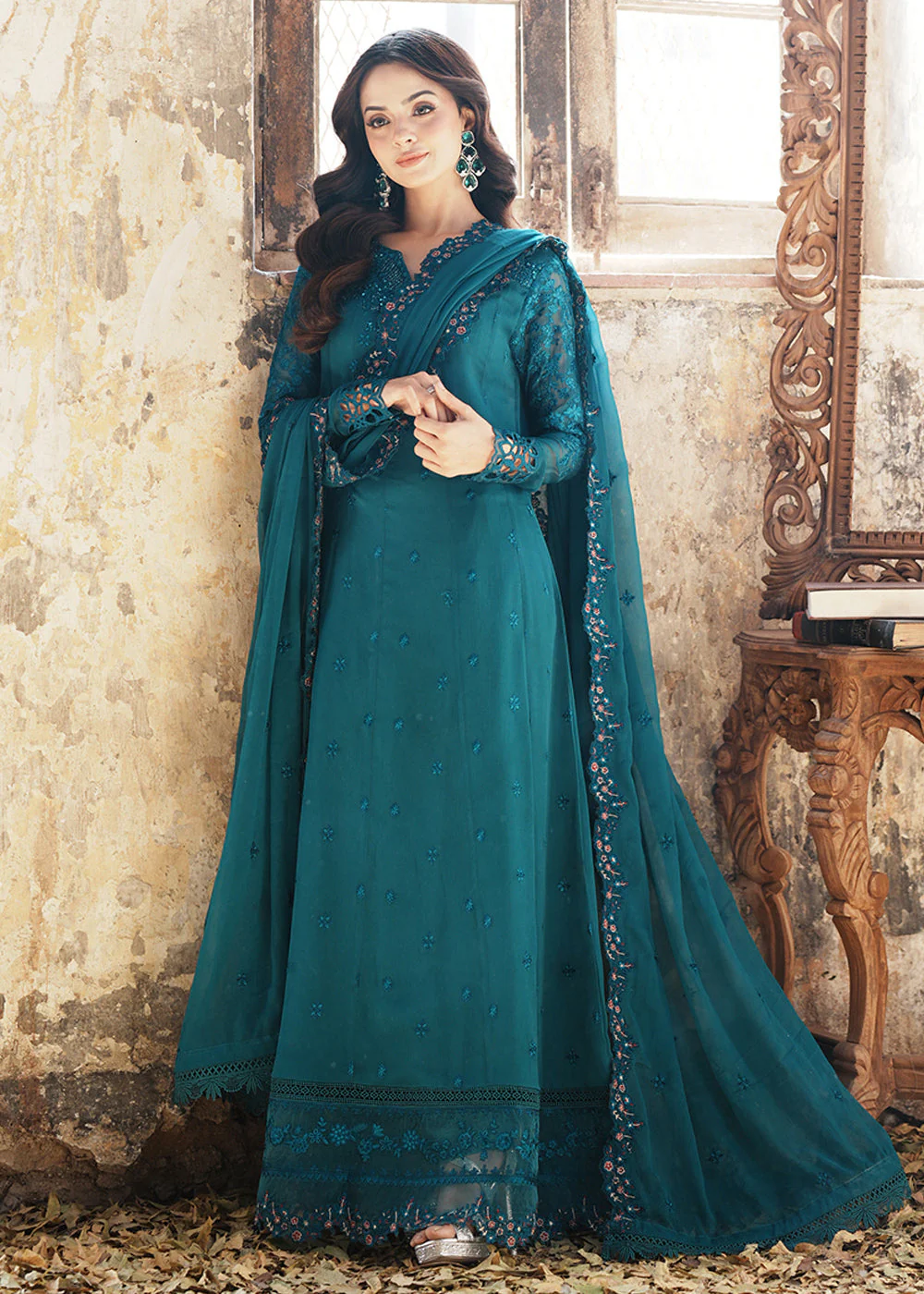Ensembles Embroidered Formals '25 by Azure | Mystic Teal - Image 6
