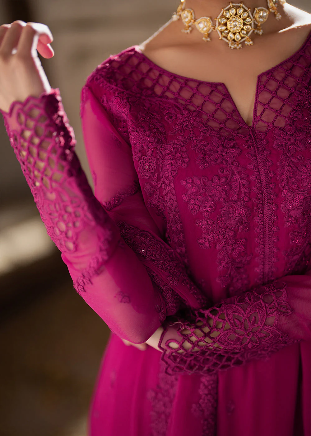 Ensembles Embroidered Formals '25 by Azure | Plum Reverie - Image 4