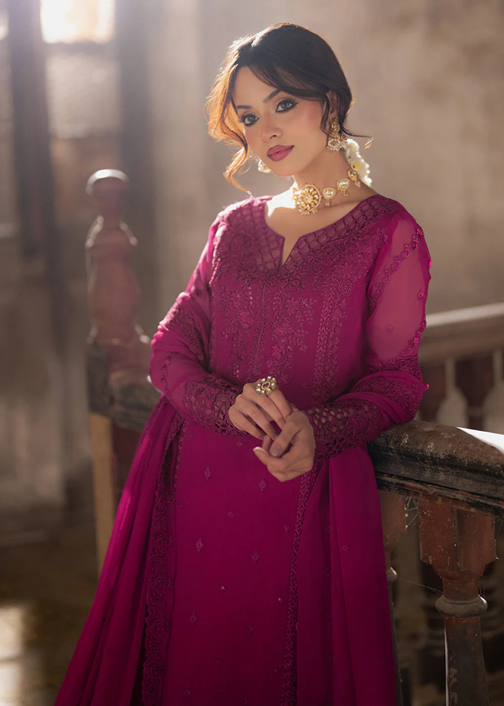 Ensembles Embroidered Formals '25 by Azure | Plum Reverie - Image 6