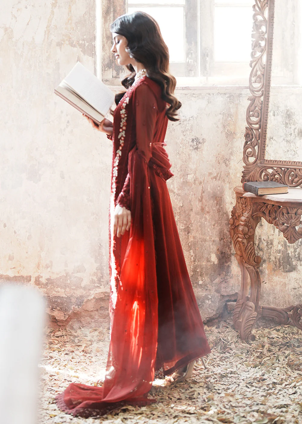 Ensembles Embroidered Formals '25 by Azure | Red Mist - Image 7