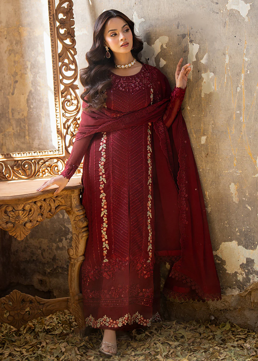 Ensembles Embroidered Formals '25 by Azure | Red Mist - Image 8