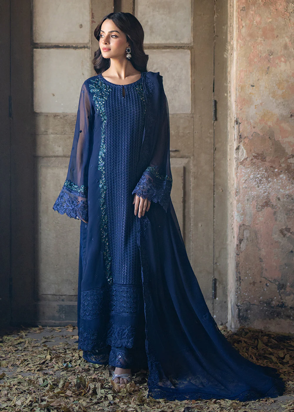 Ensembles Embroidered Formals '25 by Azure | Serene Sapphire - Image 5