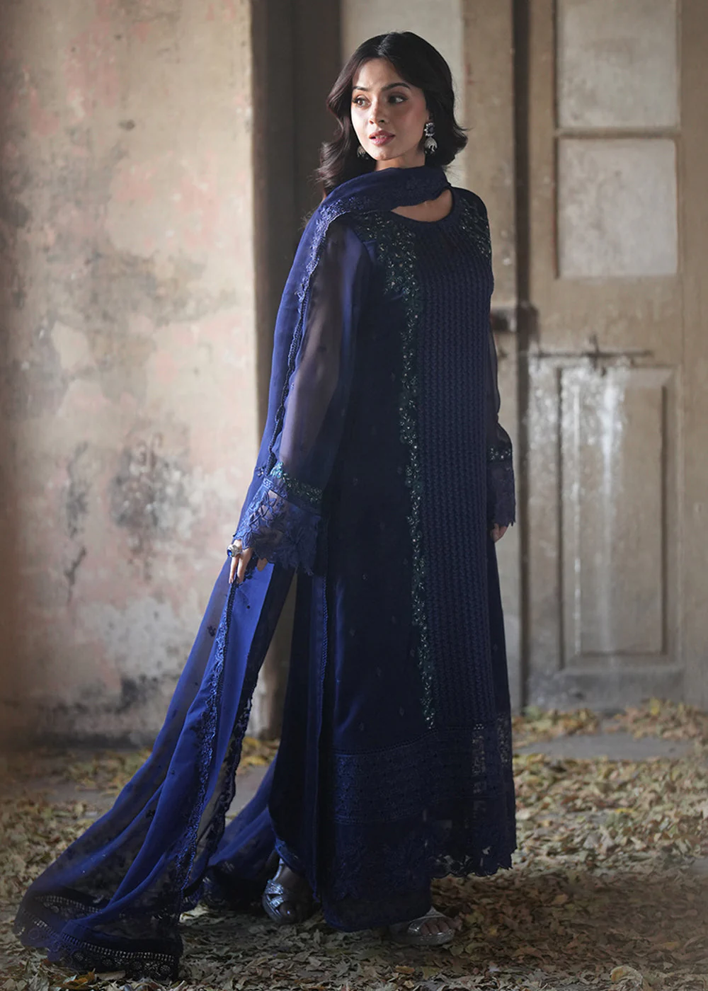 Ensembles Embroidered Formals '25 by Azure | Serene Sapphire - Image 8