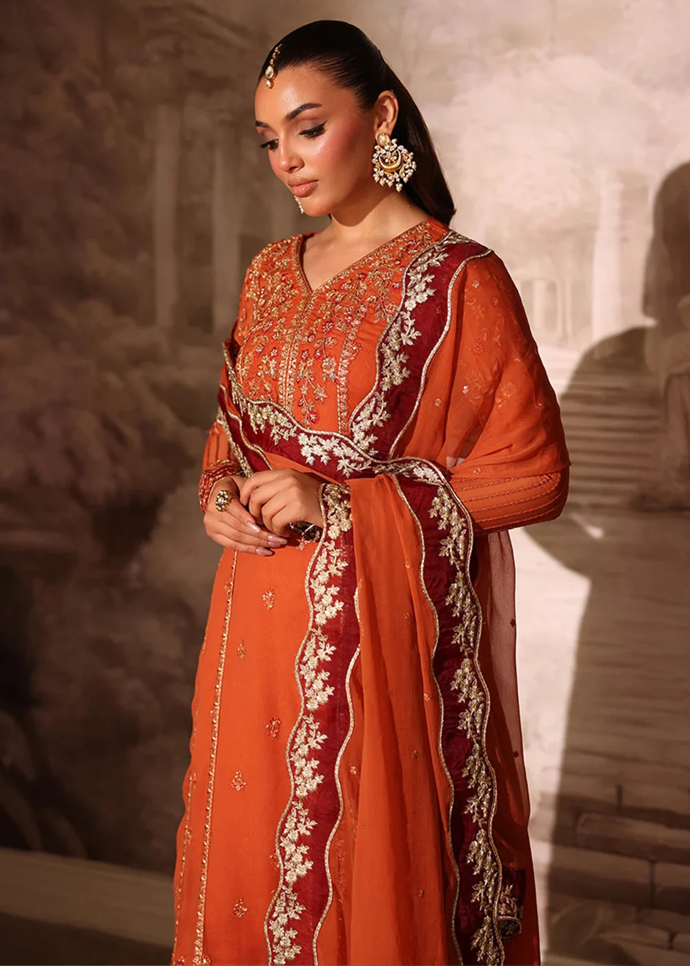 Ensembles Party Wear '25 by Azure | Amber Rust - Image 2