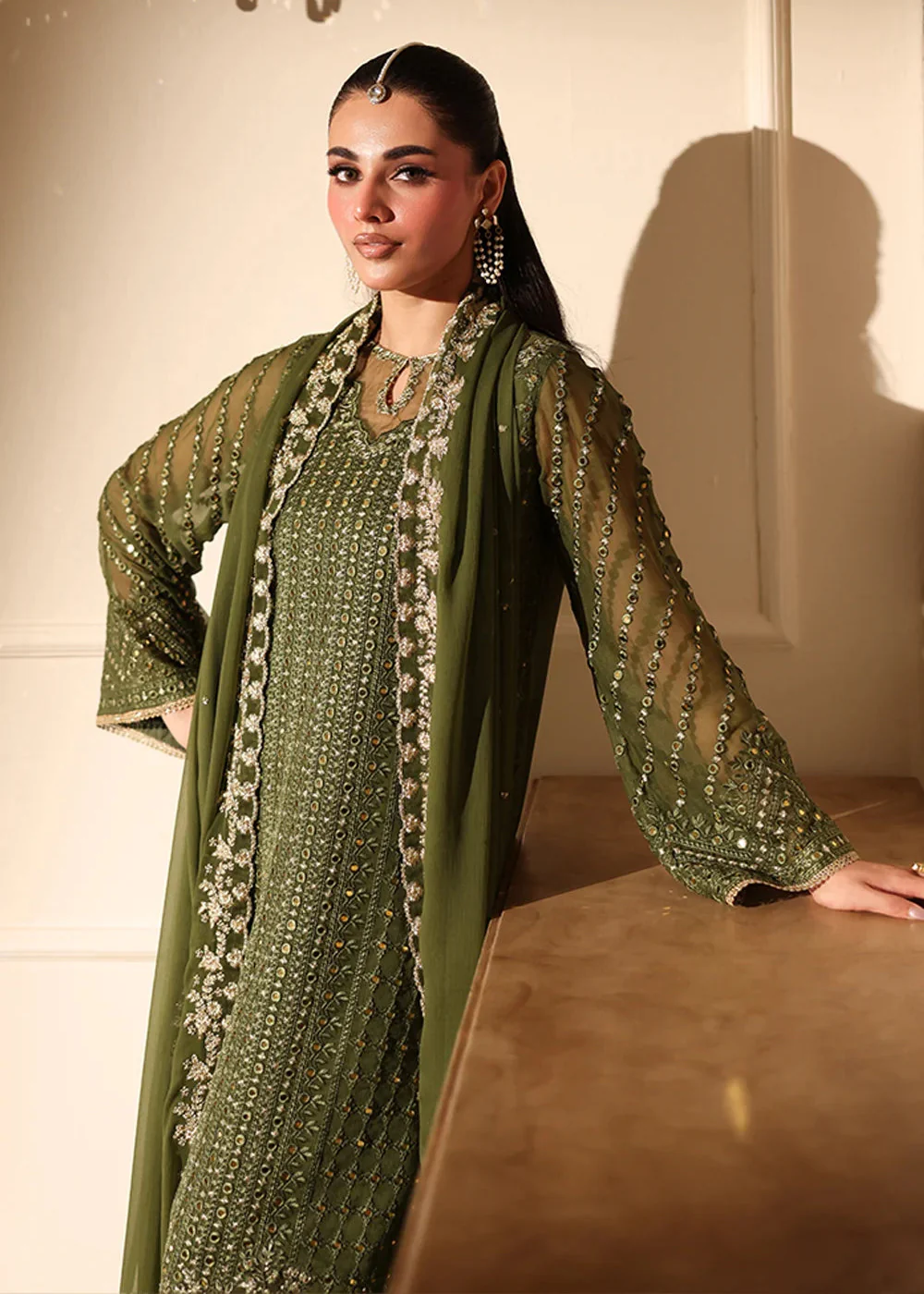 Ensembles Party Wear '25 by Azure | Moss Glow - Image 7