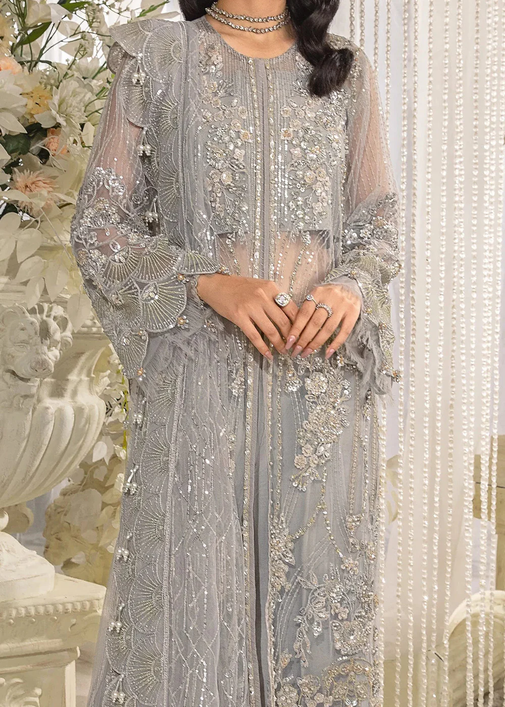Evara Luxury Formals Collection '24 by Elaf Premium | EFE-04 DOVE - Image 10