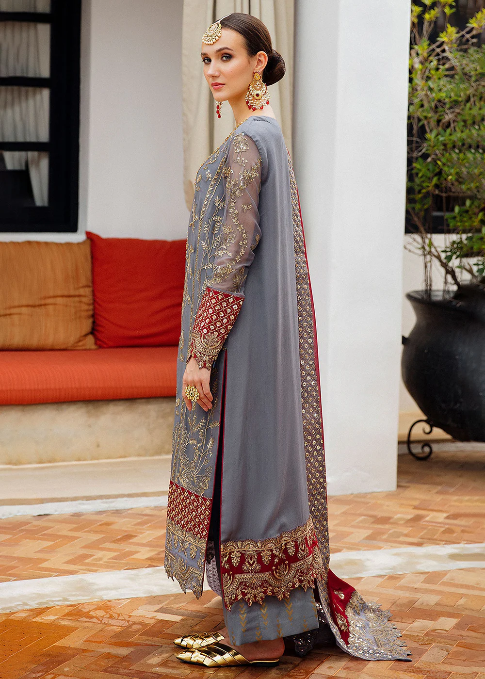 Exclusive Chiffon Collection 2024 by Maryum N Maria | ARANZA - FS-40008 - Image 3