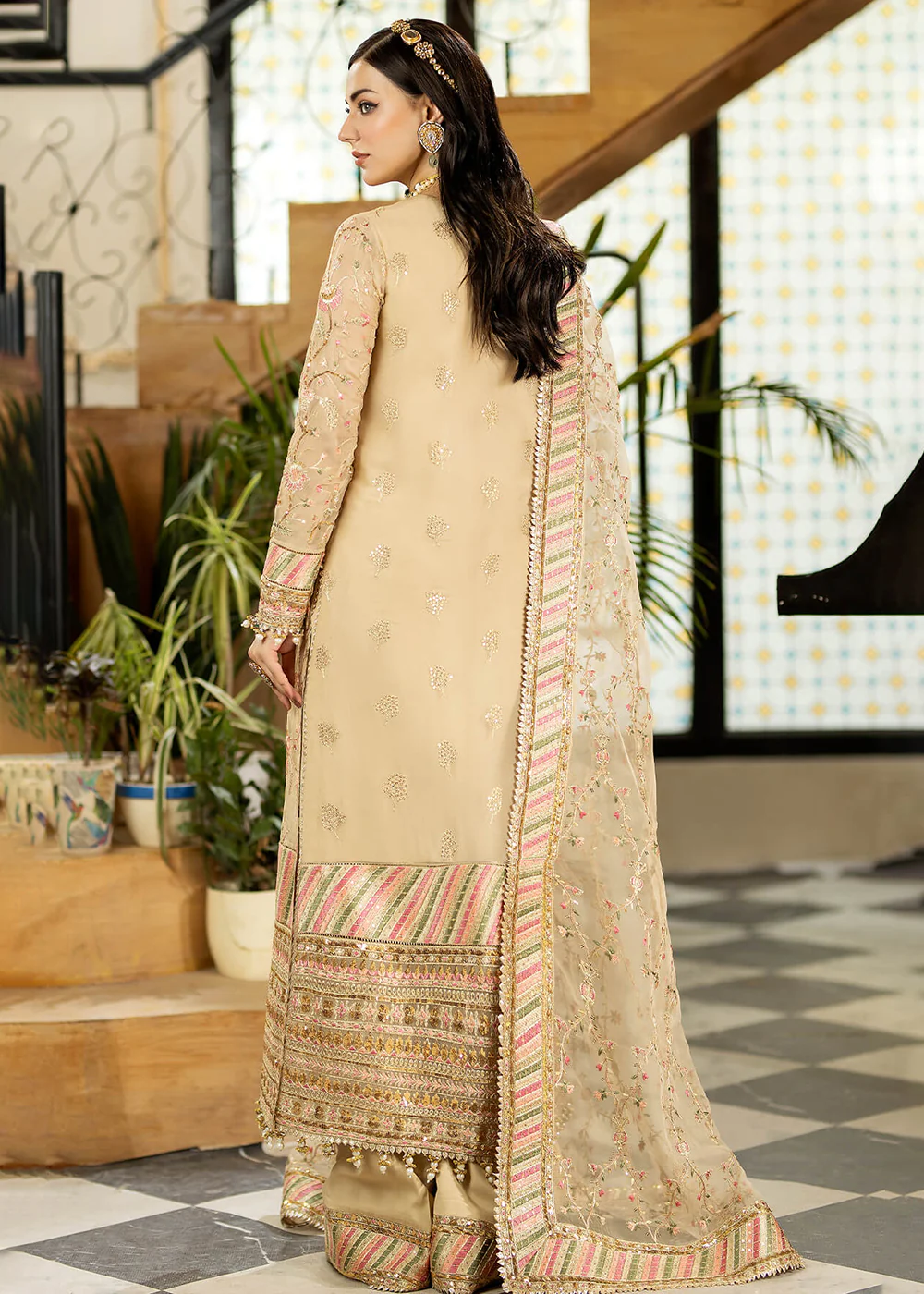Gold Wedding Formal Suit | Imrozia Premium | Jhalak '23 | I-181 - VASL - Image 3