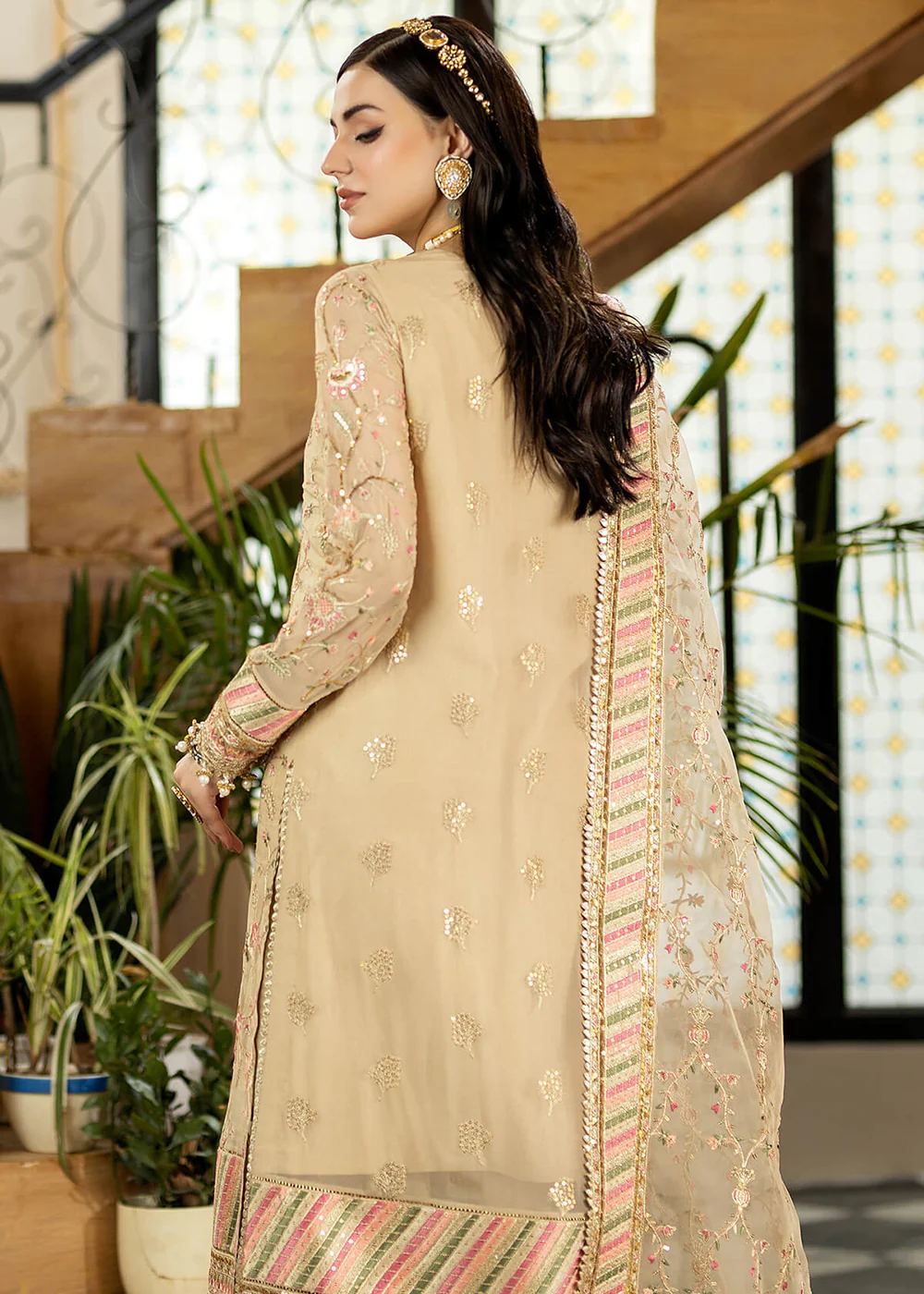 Gold Wedding Formal Suit | Imrozia Premium | Jhalak '23 | I-181 - VASL - Image 4