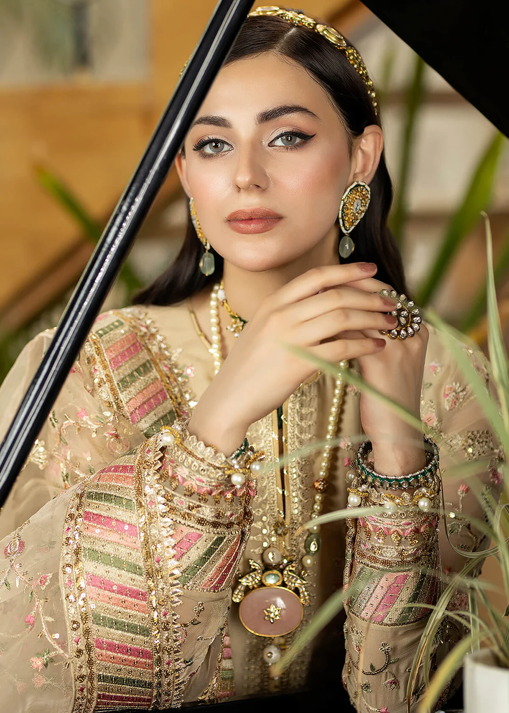 Gold Wedding Formal Suit | Imrozia Premium | Jhalak '23 | I-181 - VASL - Image 5