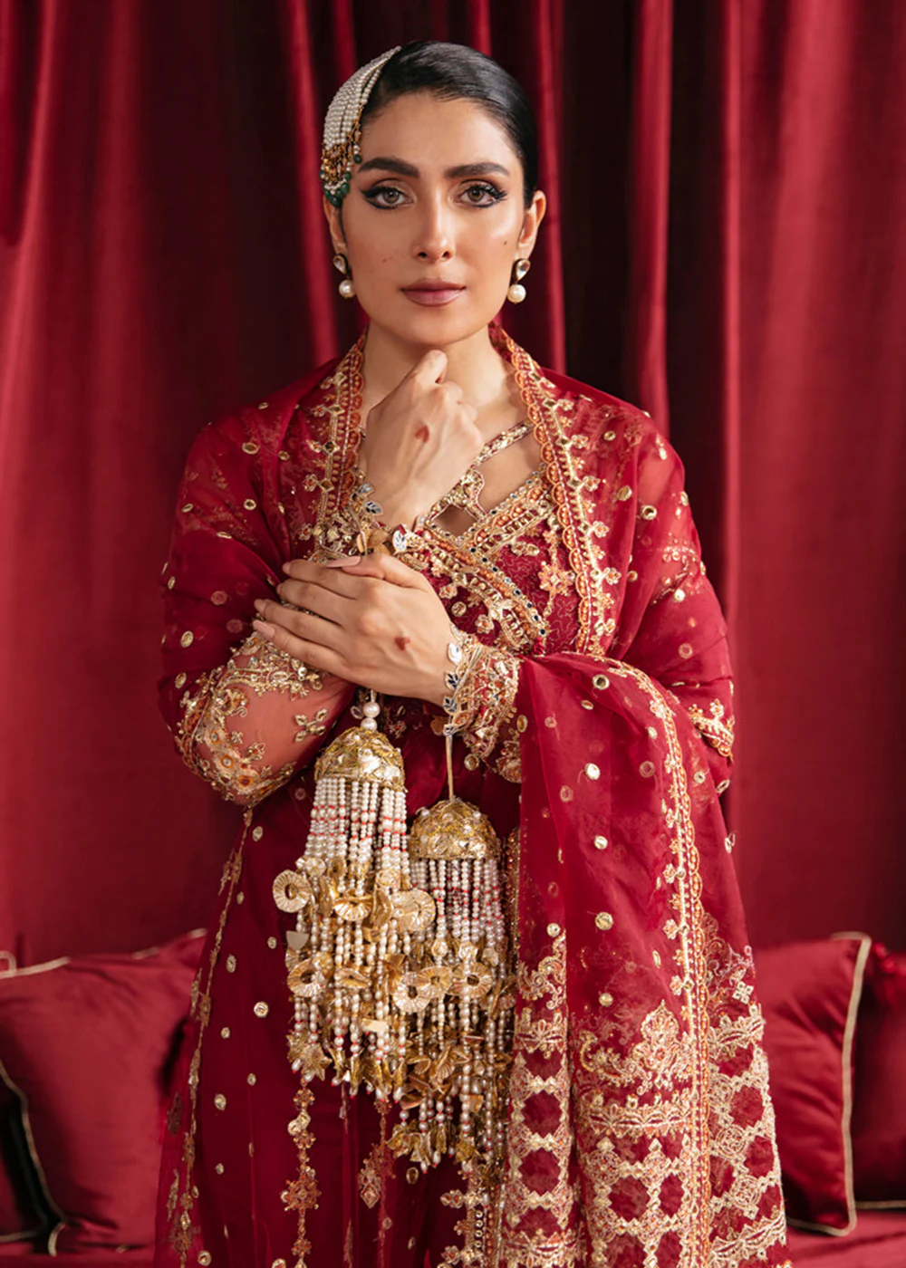Heer Ranjha Luxury Formals 2023 By Qalamkar | HR-02 MEHRUNNISA - Image 2