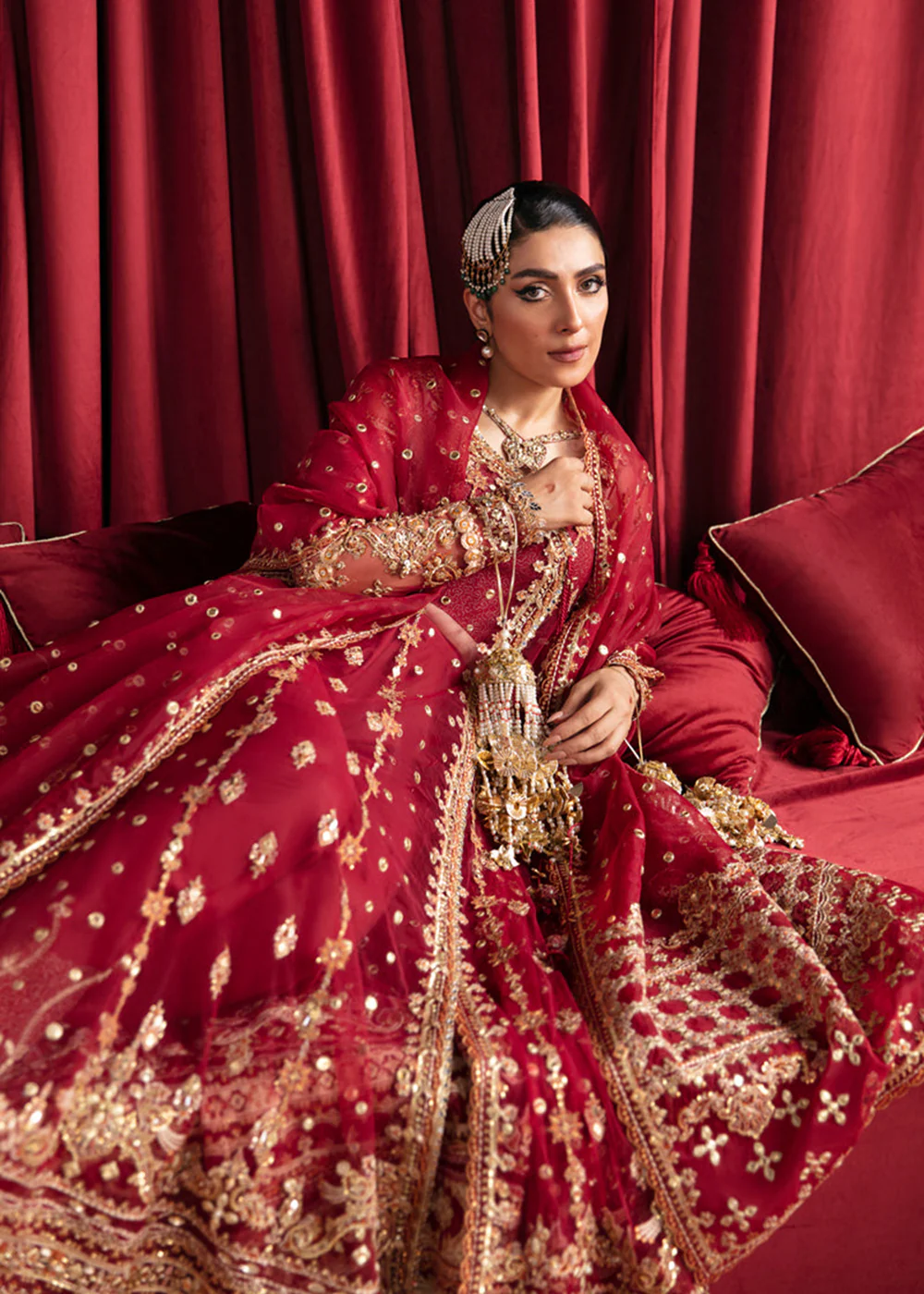Heer Ranjha Luxury Formals 2023 By Qalamkar | HR-02 MEHRUNNISA - Image 4