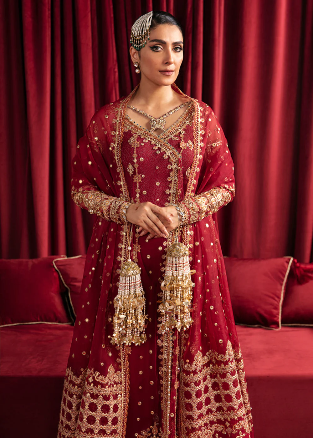 Heer Ranjha Luxury Formals 2023 By Qalamkar | HR-02 MEHRUNNISA - Image 5