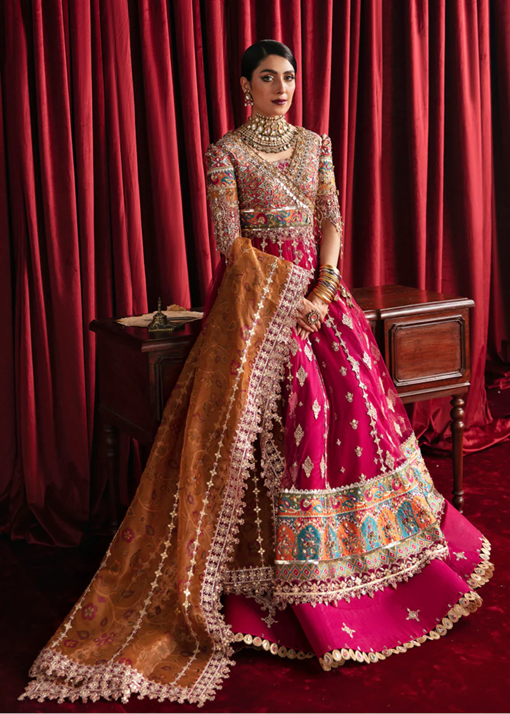 Heer Ranjha Luxury Formals 2023 By Qalamkar | HR-04 LEELA - Image 5
