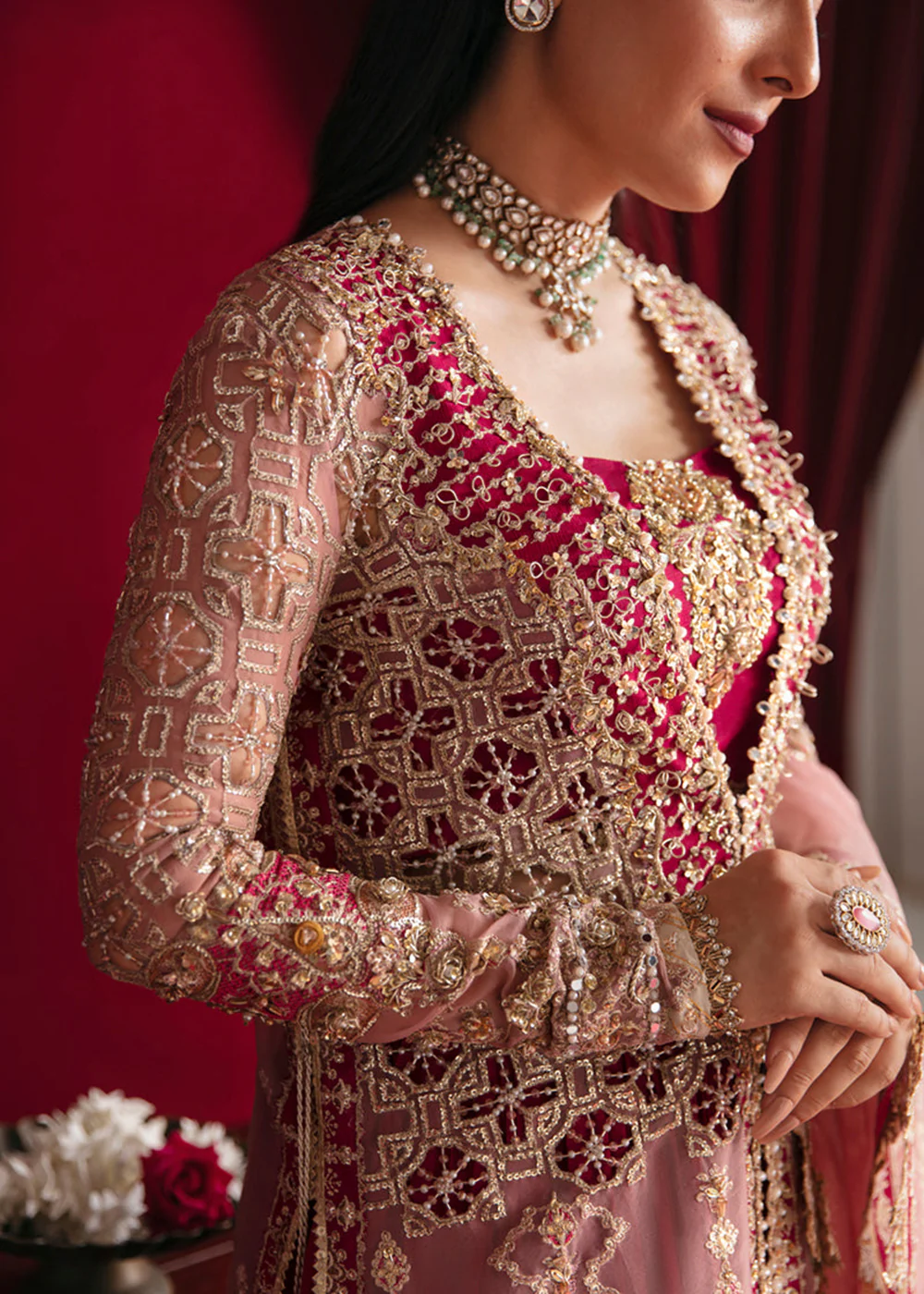 Heer Ranjha Luxury Formals 2023 By Qalamkar | HR-06 ARISHA - Image 2