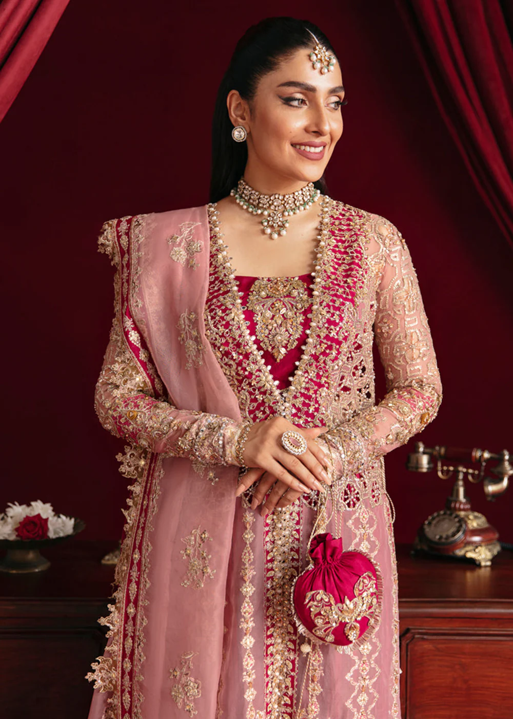 Heer Ranjha Luxury Formals 2023 By Qalamkar | HR-06 ARISHA - Image 4