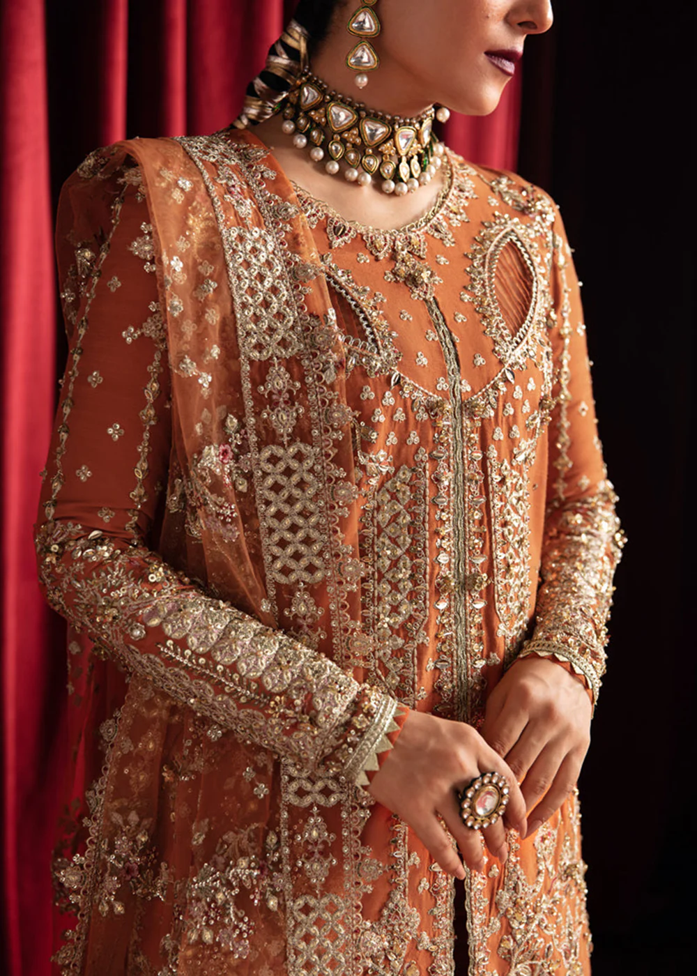 Heer Ranjha Luxury Formals 2023 By Qalamkar | HR-07 NOOR - Image 2