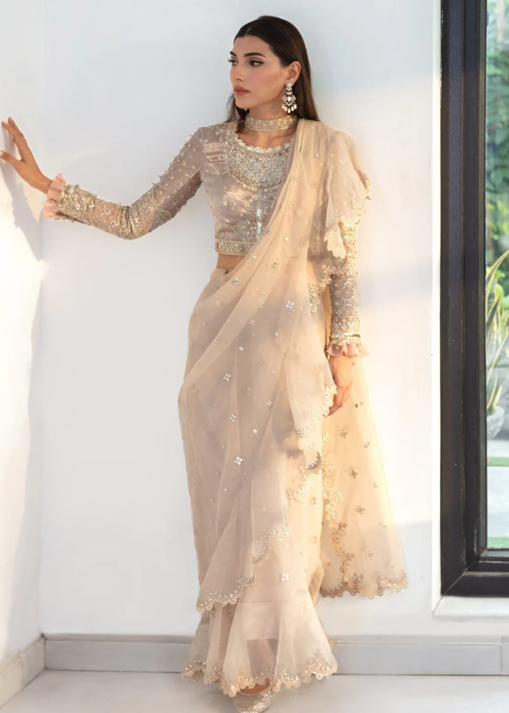 Heer Ranjha Luxury Formals 2023 By Qalamkar | HR-08 REENA - Image 4