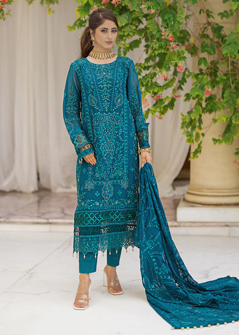 Ishq Aatish Luxury Chiffon '23 by Emaan Adeel | FAREEDA - Image 4