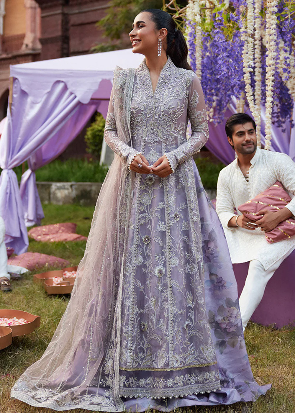 Izhar Unstitched Luxury Chiffon Collection by Mushq | MUNEEZEH - Image 5
