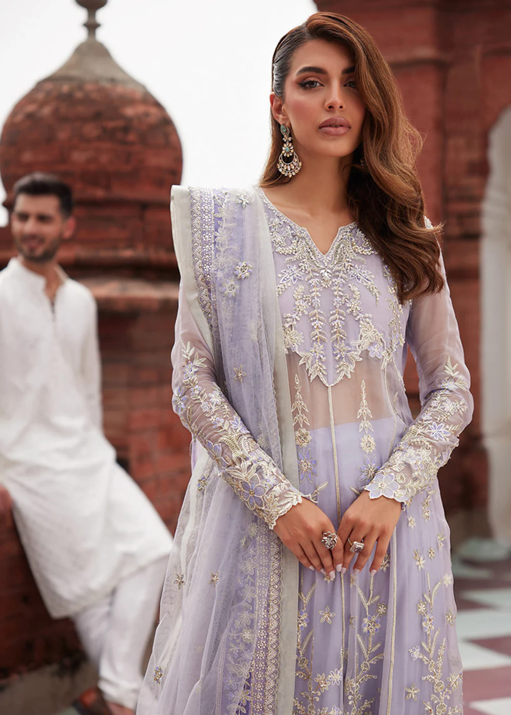 Izhar Unstitched Luxury Chiffon Collection by Mushq | NUREH - Image 2