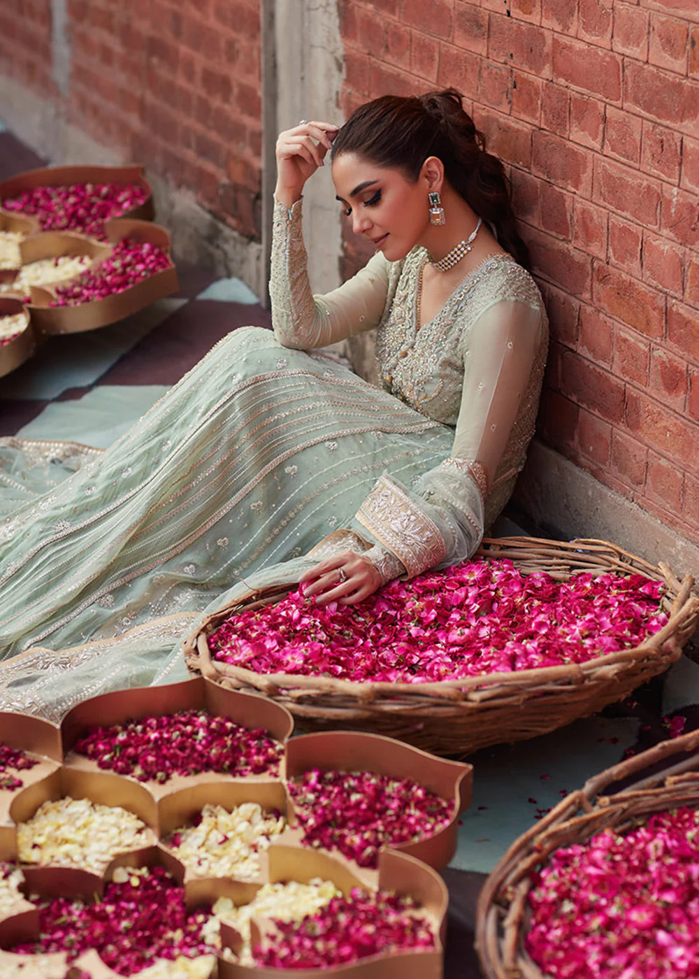 Izhar Unstitched Luxury Chiffon Collection by Mushq | SHAHANA - Image 8