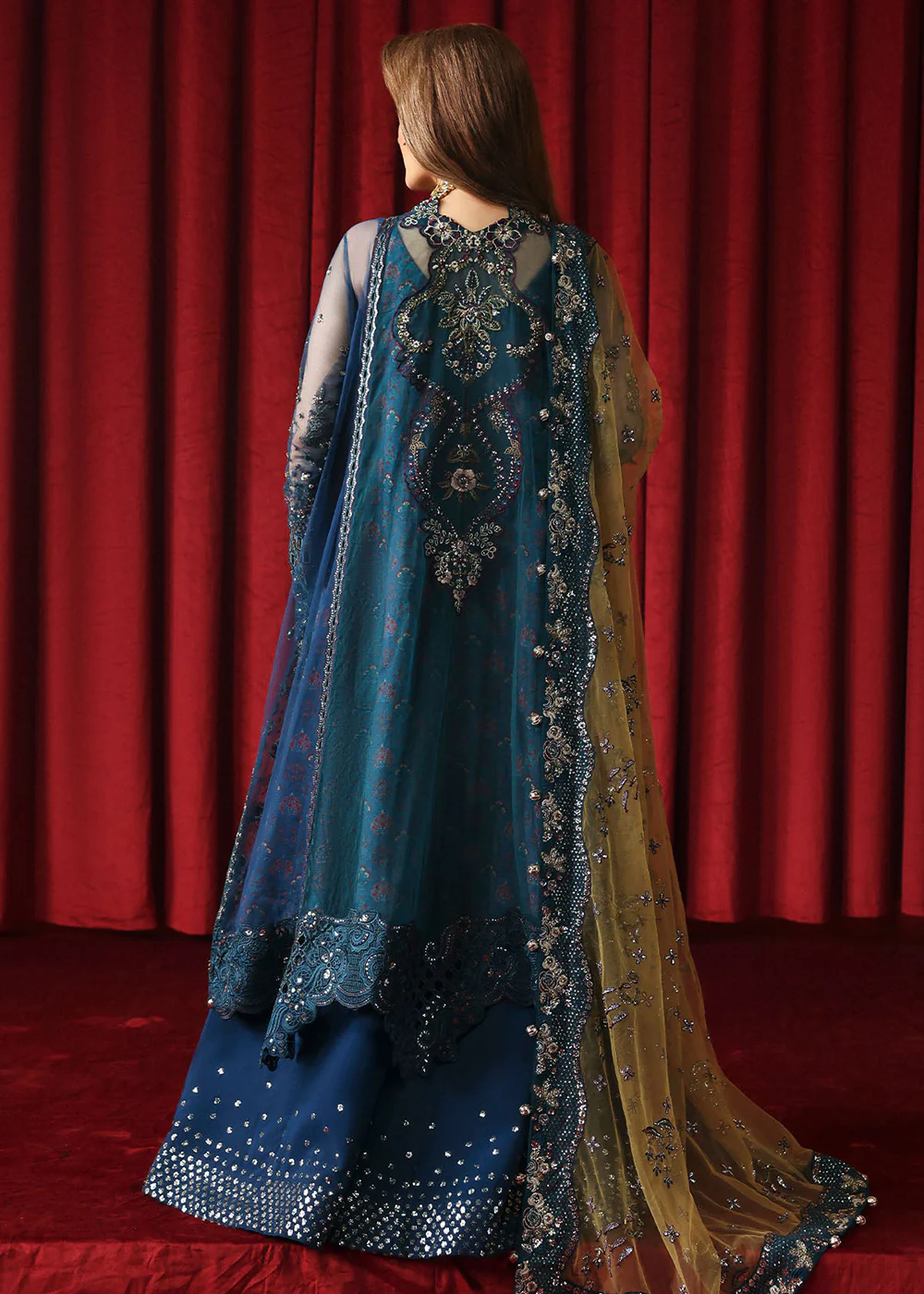 Jhoomro Luxury Formals '25 by Nureh | NL-84 Resham - Image 3