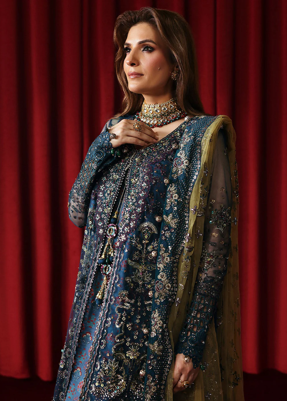 Jhoomro Luxury Formals '25 by Nureh | NL-84 Resham - Image 5